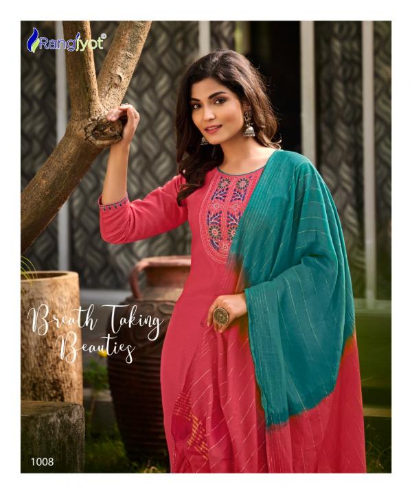 Rangjyot Veena Vol 1 Rayon Designer Excluisve Readymade Suit